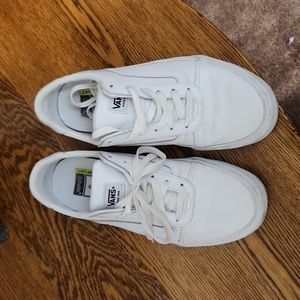 White leather vans